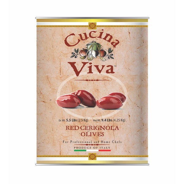 2-PACK OF OLIVE CERIGNOLA RED