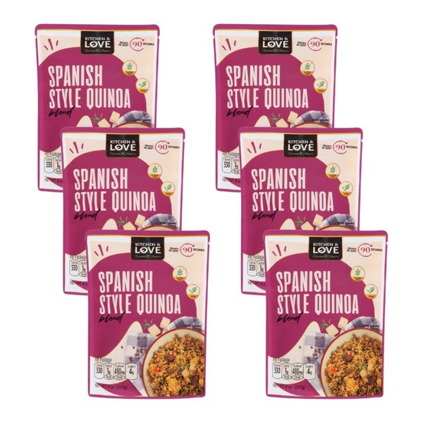 6-PACK OF Quinoa Grain Spanish Style Kitchen And Lov 8 oz