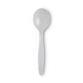1000-PACK OF Cutlery Plastic Dixie SH217 Heavyweight Polystyrene Soup Spoons - White -
