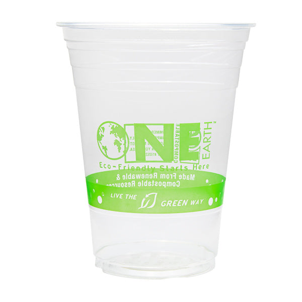 1000-PACK OF Cup Poly Karat Earth 16oz PLA Eco-Friendly Cup (98mm), Generic Print - 1,000 pcs