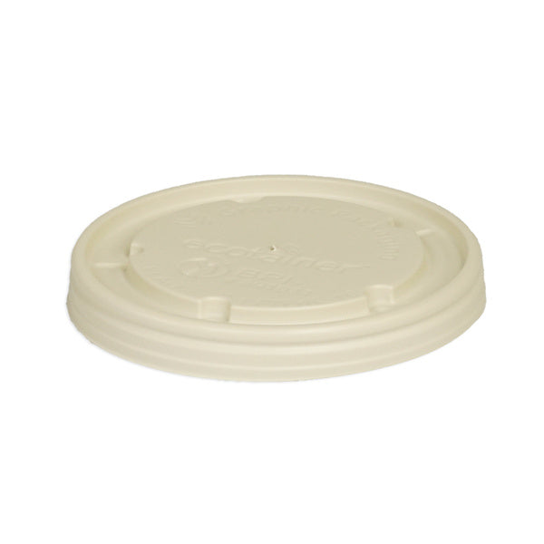 20-PACK OF LID PLAS FLT WHT HOT 6-16OZ