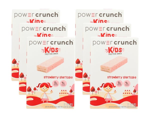 6-PACK OF Bar Crunchy Strawberry Power Crunch 5.65 oz