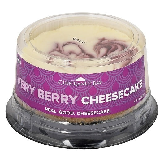 12- PACK OF 3" Very Berry Cheesecake Chuckanut Cheesecake Co., 12 - 3.5 Oz