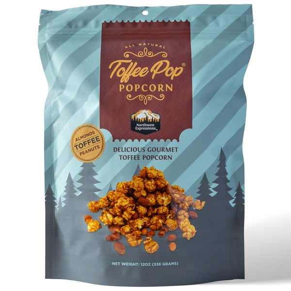 12-PACK OF Popcorn ToffeePop Gourmet, Northwest Expressions