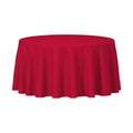 96-PACK OF Tablecover Plastic 84" Red Round