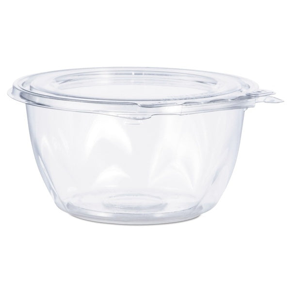 240-PACK OF Bowl Plastic Dart CTR16BF 5.5 in. x 2.7 in. 16 oz. Clear Tamper-Evident Flat-Lid Bowls - 240 Count
