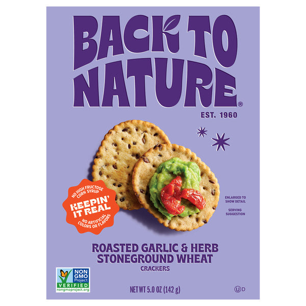 6-PACK OF SNACK CRACKER ROASTED GARLIC