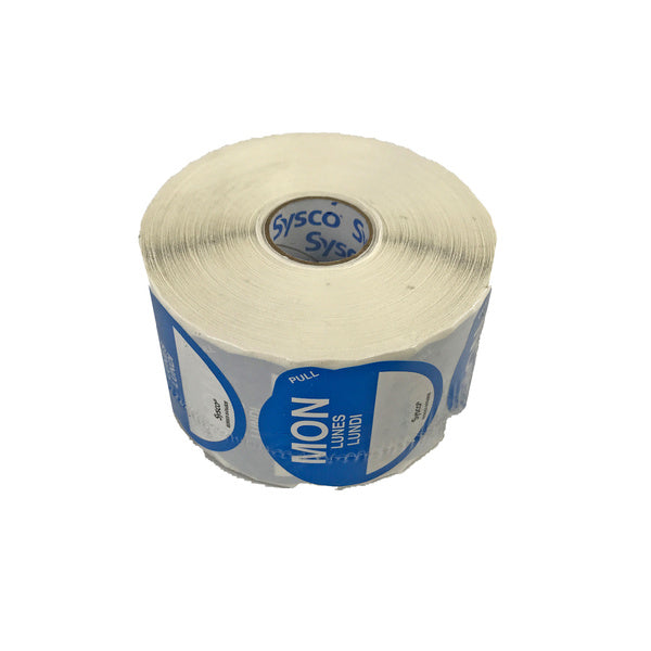 750 CT-PACK OF LABEL ROLL MONDAY 2 REMOVABLE