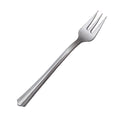 8-PACK OF FORK PLAS SILVER 4.2" TASTING