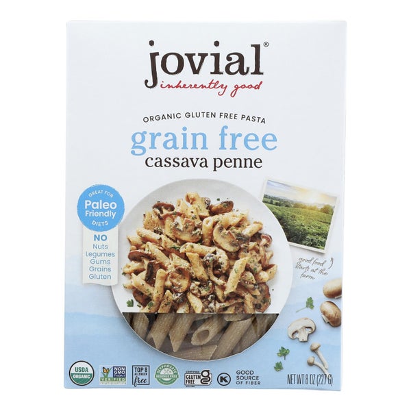 6-PACK OF Pasta Penne Cassava Organic Jovial 8 oz
