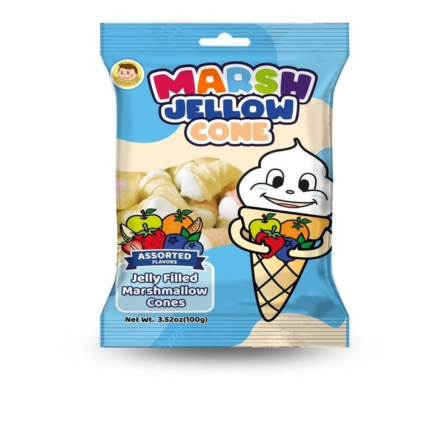 24-PACK OF Marsh Jellow Cone, Assorted, 24/3.52 oz.