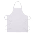 EA-PACK OF APRON BIB NO PKTS POLY/CTN WHT