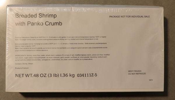 3LB-PACK OF SHRIMP BRD BFLY C/T 21/25