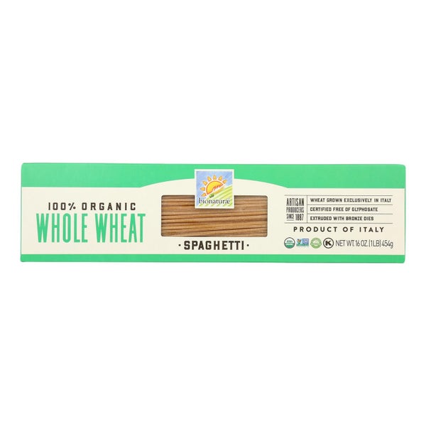 12-PACK OF Pasta Spaghetti Whole Wheat Bionaturae 16 oz