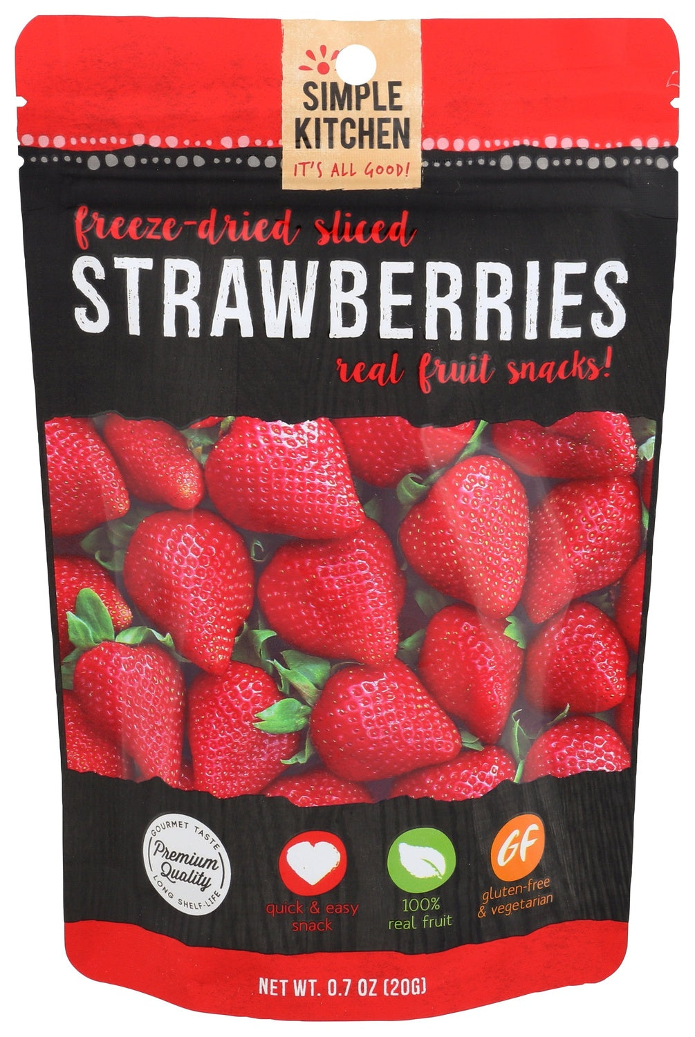 6-PACK OF SNACK FRUIT FREEZE-DRIED SLICED STRAWBERRIES