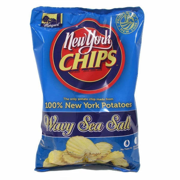 12-PACK OF Potato Chips Wavy Sea Salt, New York Chips
