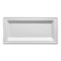 500-PACK OF PLATE SQUARE COMPOSTABLE MOLDED FIBER PLATE 10 X 5 INCH DISPOSABLE