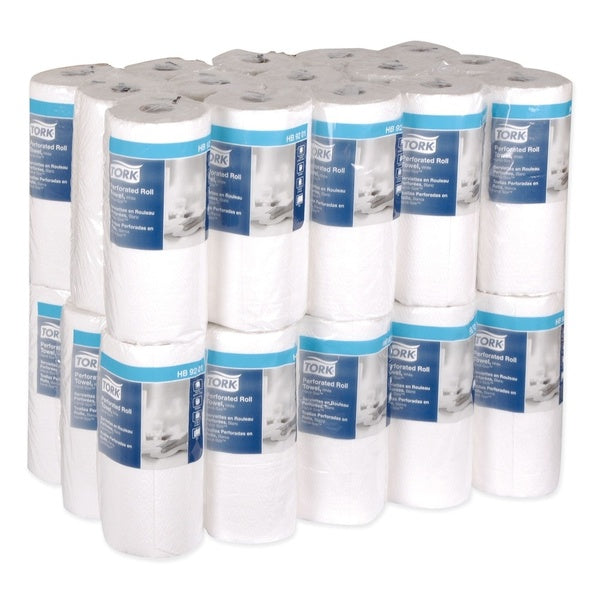 30-PACK OF Tork HB9201 Handi-Size 2-Ply Perforated Roll Towels - 11 x 6.75 Inches - 120 Towels per Roll, 30 Rolls per Carton - Superior Absorbency and Strength
