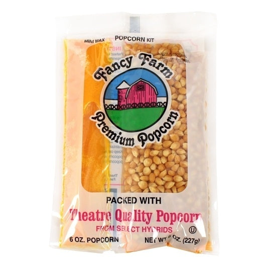 45-PACK OF Popcorn Cash & Carry Tray Pack Fancy Farms, 3 - 15 - 8 Oz