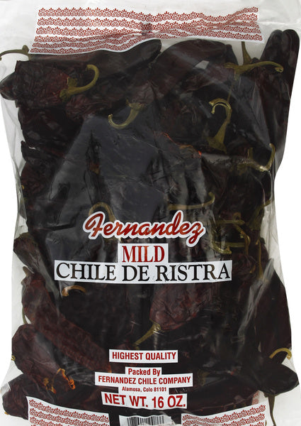 12-PACK OF PEPPER CHILI DE RISTRA MILD 16 OUNCE - CASE OF 12