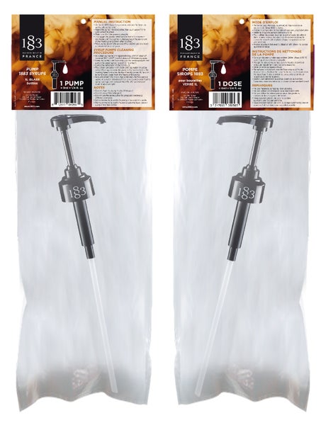 10 CT-PACK OF PUMP SYRUP GLASS BOTTLE