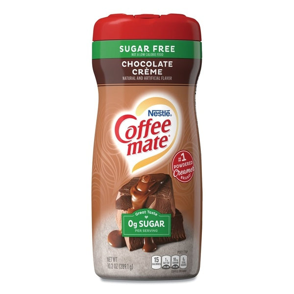 6-PACK OF Cream Coffee-Mate Sugar Free Chocolate Cream Powdered Creamer - 10.2 oz Canister (6-Pack) for Delicious Coffee Experience