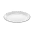 500-PACK OF Plate Foam Pactiv Corp. 9-Inch Round Laminated Foam Plates - 1 Compartment, White, 500 Count Carton for Durable Dining