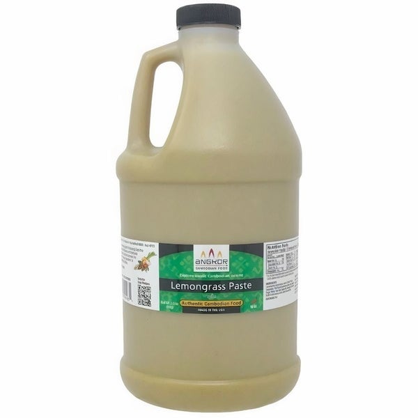 4-PACK OF Paste Lemongrass Half Gallon Plastic Jub, Angkor Cambodian Food