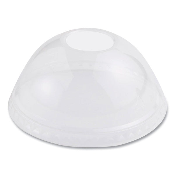 1000-PACK OF Lid Dome Eco-Friendly World Centric PLA Dome Cold Cup Lids - Clear - 1,000 Count Carton for Sustainable Beverage Service