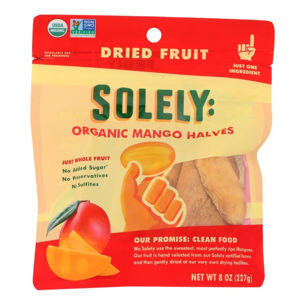 6-PACK OF Mango Dried Organic Halves Solely 8 oz