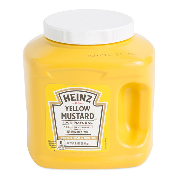 6-PACK OF MUSTARD YELLOW JUG