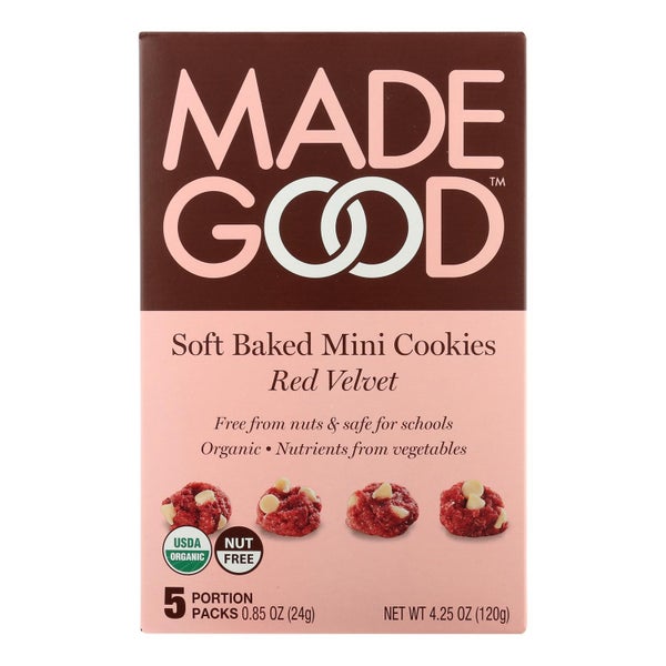 6-PACK OF Cookie Mini Red Velvet Soft Made Good 4.25 oz