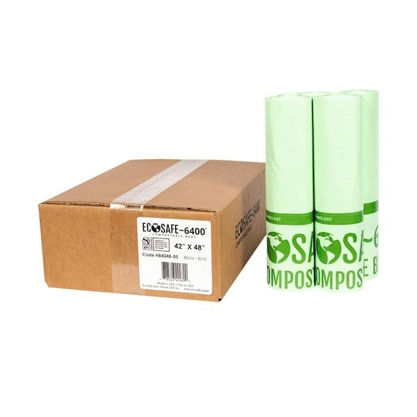 80-PACK OF Trash Liner Compostable 42x48"