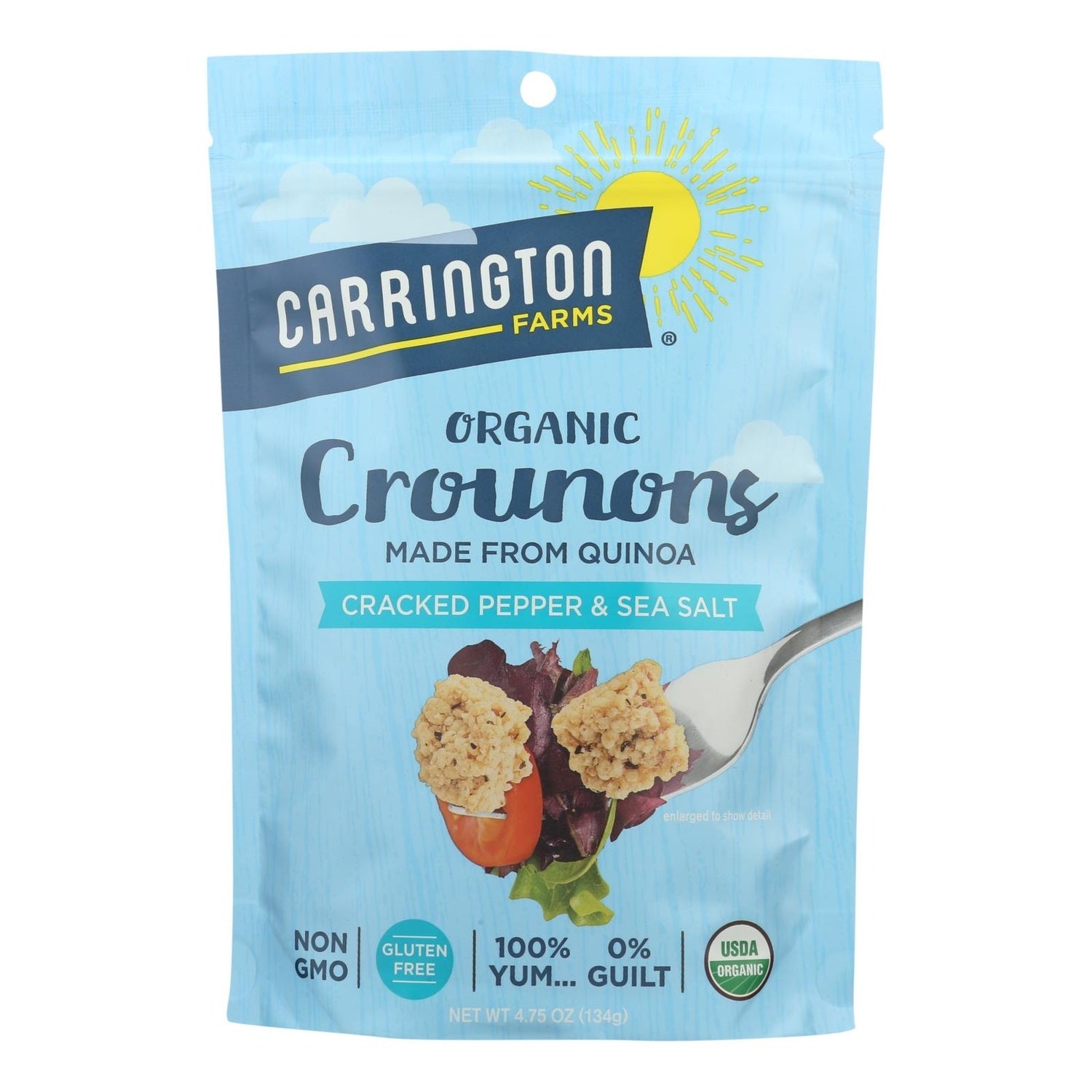 6-PACK OF CROUTON CUSTOM CRACKED PEPPER & SEA SALT CROUNONS