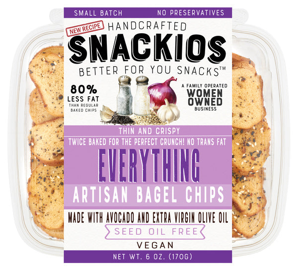4-PACK OF Chips Bagel Everything Bagel Chips