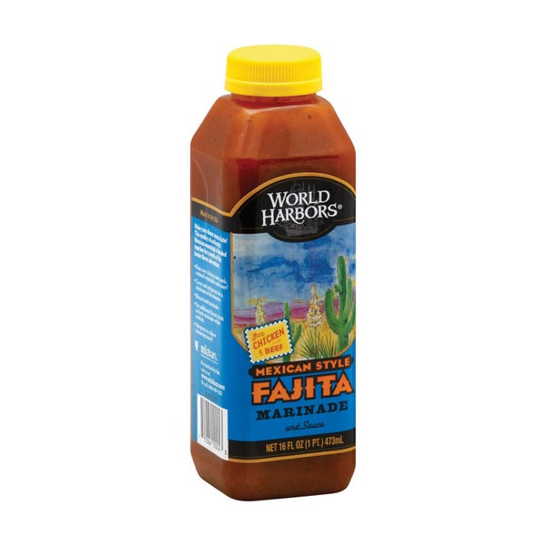 6-PACK OF Sauce Fajita Mexican Style World Harbor 16 fz