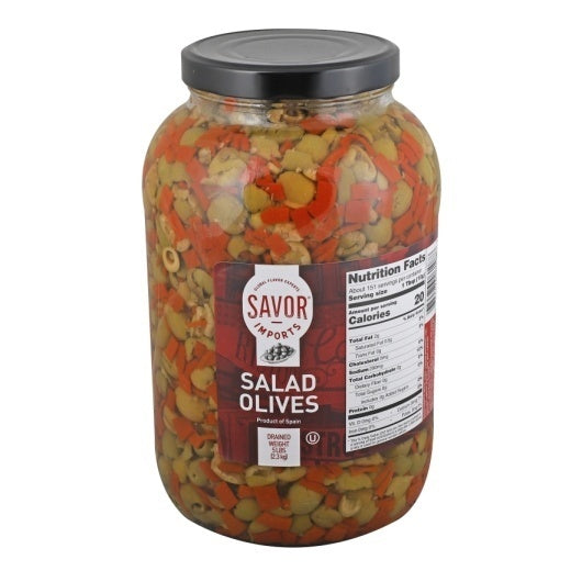 4-PACK OF Bulk Salad Olives Savor, 4 - 1 Ga