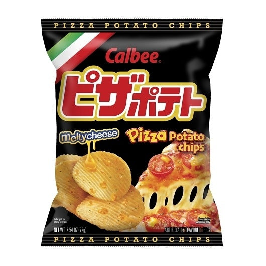 24-PACK OF Pizza Potato Chips Case Calbee, 24 - 2.54 Oz