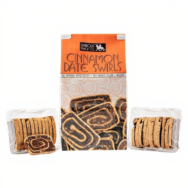 6-PACK OF Roll Date, Cinnamon Date Swirls, Myra Darious