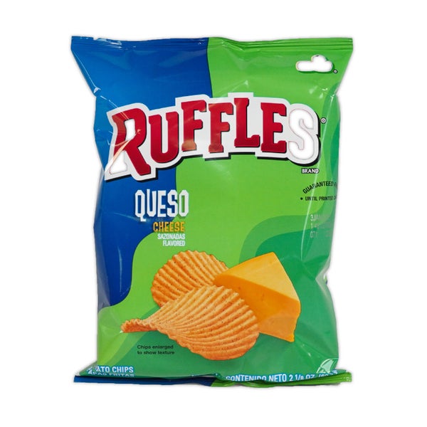 24-PACK OF CHIP POTATO RIDGED QUESO XVL