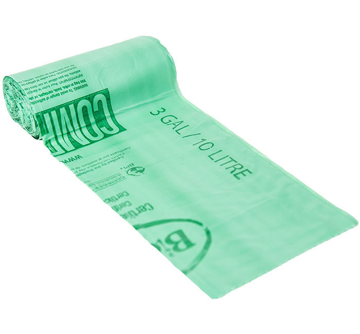 576-PACK OF Bag Compost BioBag Compostable 3 Gallon Compost Bin Liner Bags | 12 box case | 576 bags