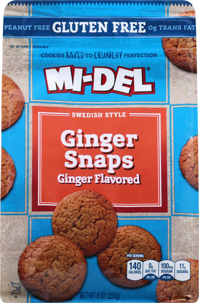 8-PACK OF COOKIE CIRCLE GINGER SNAPS 8 OUNCE - CASE OF 8