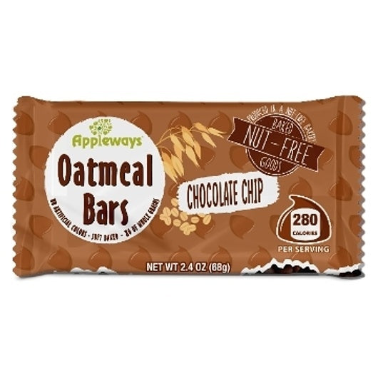 160-PACK OF Soft Baked Chocolate Chip Oatmeal Bar Appleways, 160 - 1 CNT