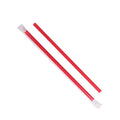 2500-PACK OF Straw Wrapped Karat 2,500 ct Giant Straws | Individually Wrapped | Red (0.31" x 9")