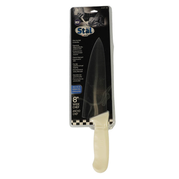 8"-PACK OF KNIFE CHEF 8" WHT HNDL
