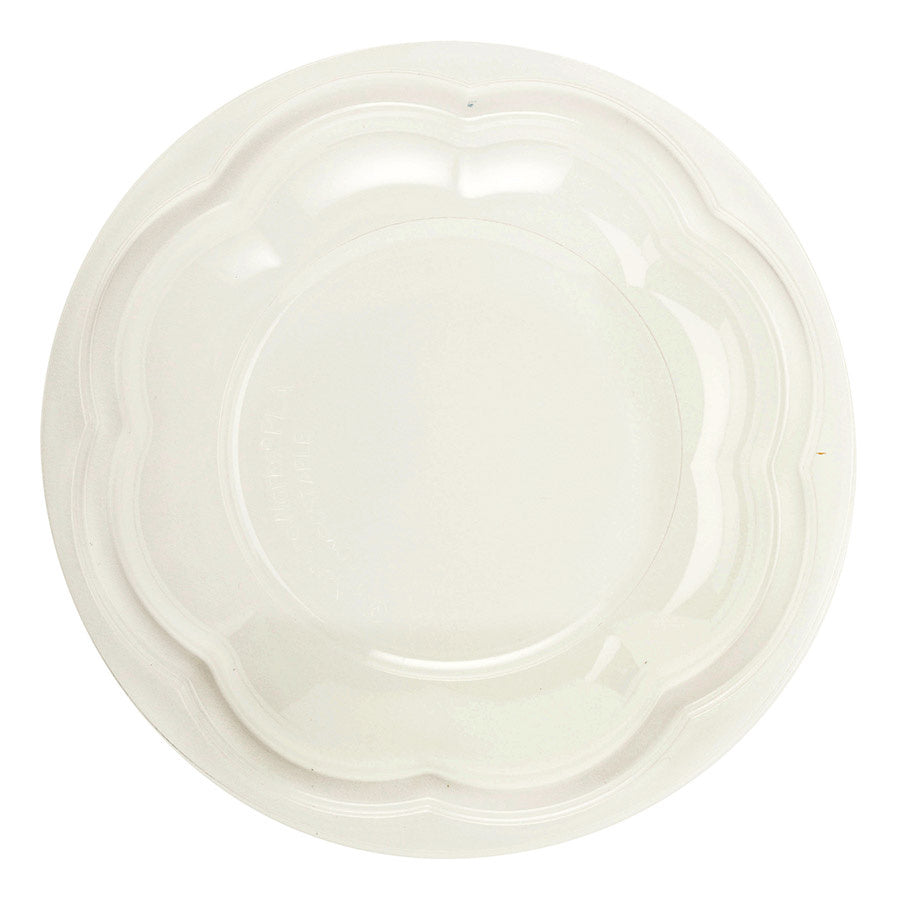 600-PACK OF CONTAINER TOGO World Centric Compostable PLA Raised Lids | Fit 24, 32, 48 oz Clear Salad Bowls | 600 count