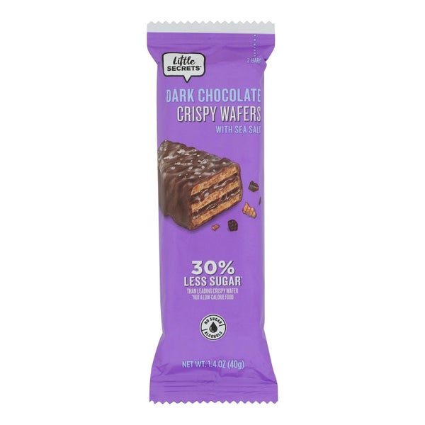 12-PACK OF COOKIE WAFER DARK CHOCOLATE SEA SALT