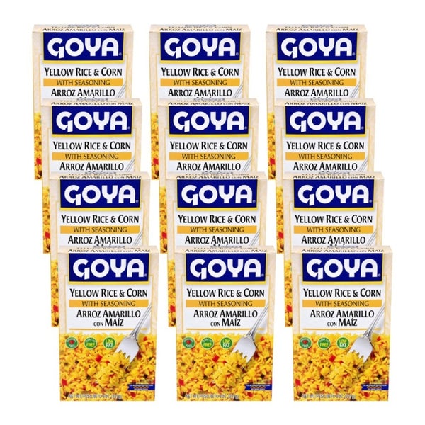 12-PACK OF Rice Yellow Corn Goya 7 oz