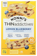 6-PACK OF BREAD CRISP LEMON BLUEBERRY ALMOND CRISPS 4.4 OUNCE - CASE OF 6