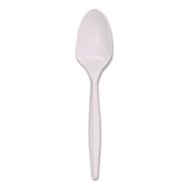 1000-PACK OF Boardwalk Mediumweight Polypropylene Plastic Spoons - 5.31 Inch, White Cutlery (1000 Count) for Events and Catering